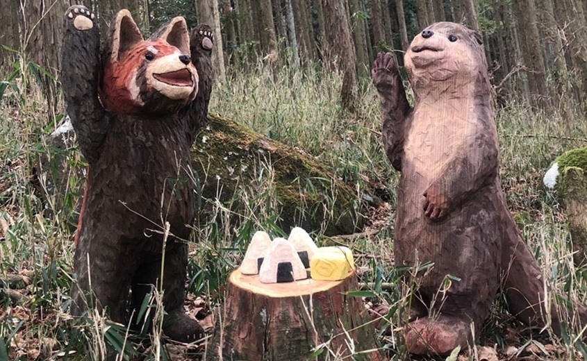 渋谷菜津子チェーンソーアート「森で出会う木の動物たち展」2026年冬