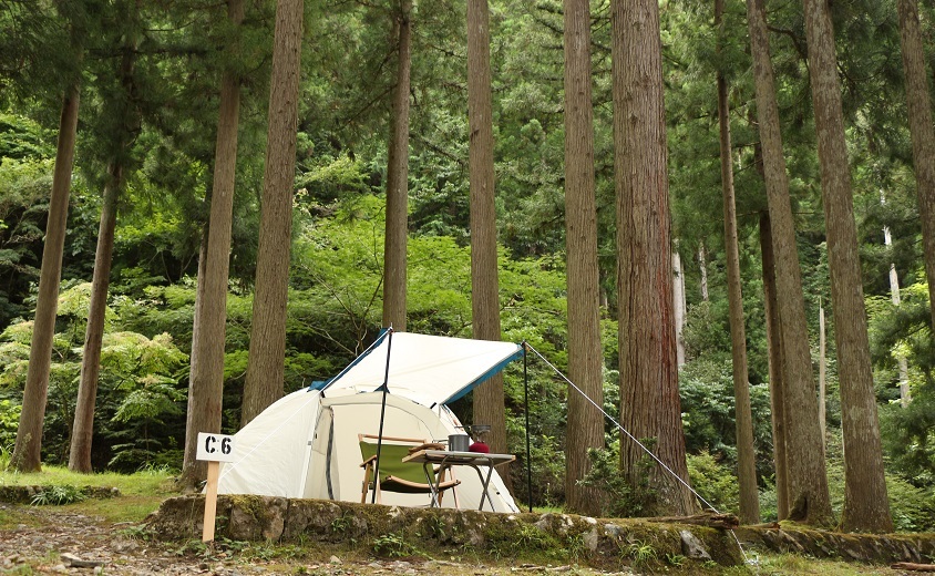 Camping site at Miyama Nature & Culture Village